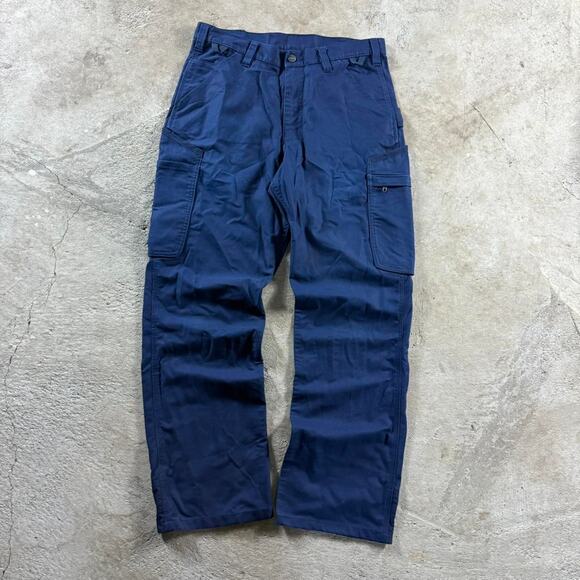 Navy Carhartt Cargo Pants - Picture 2 of 8